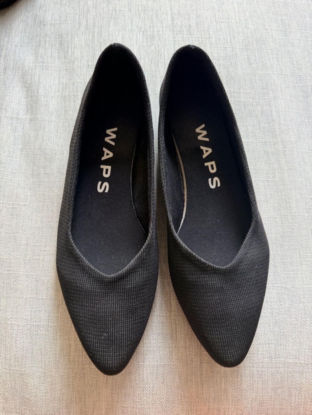 Wasps Nautural Black Pointed Toe Women's Flats